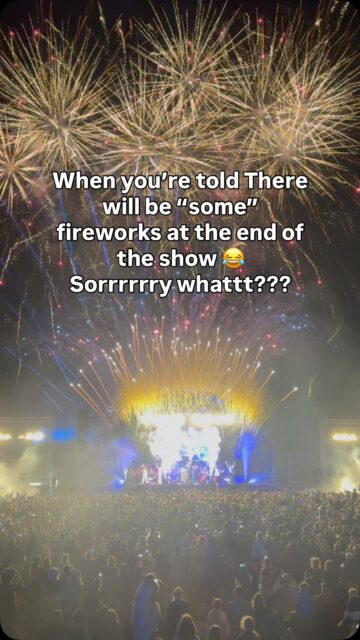 The way I was expecting a few sparkles in the sky …. Singing away with my in ear monitors in - blissfully unaware of this epic display popping off behind us 😂😂

When I saw this video I was ☠️ 

Absolutely unreal scenes at @togetheragainfest with @ministryofsoundclassical 

We closed out the festival, following some amazing artists that weekend. 
I’ve never seen so many families at our show - to the kids on shoulders raving it up with their parents. You’re Iconic ⭐️ 

Life genuinely just keeps surprising me 😂 🎆 🙏🏼🫶🏼